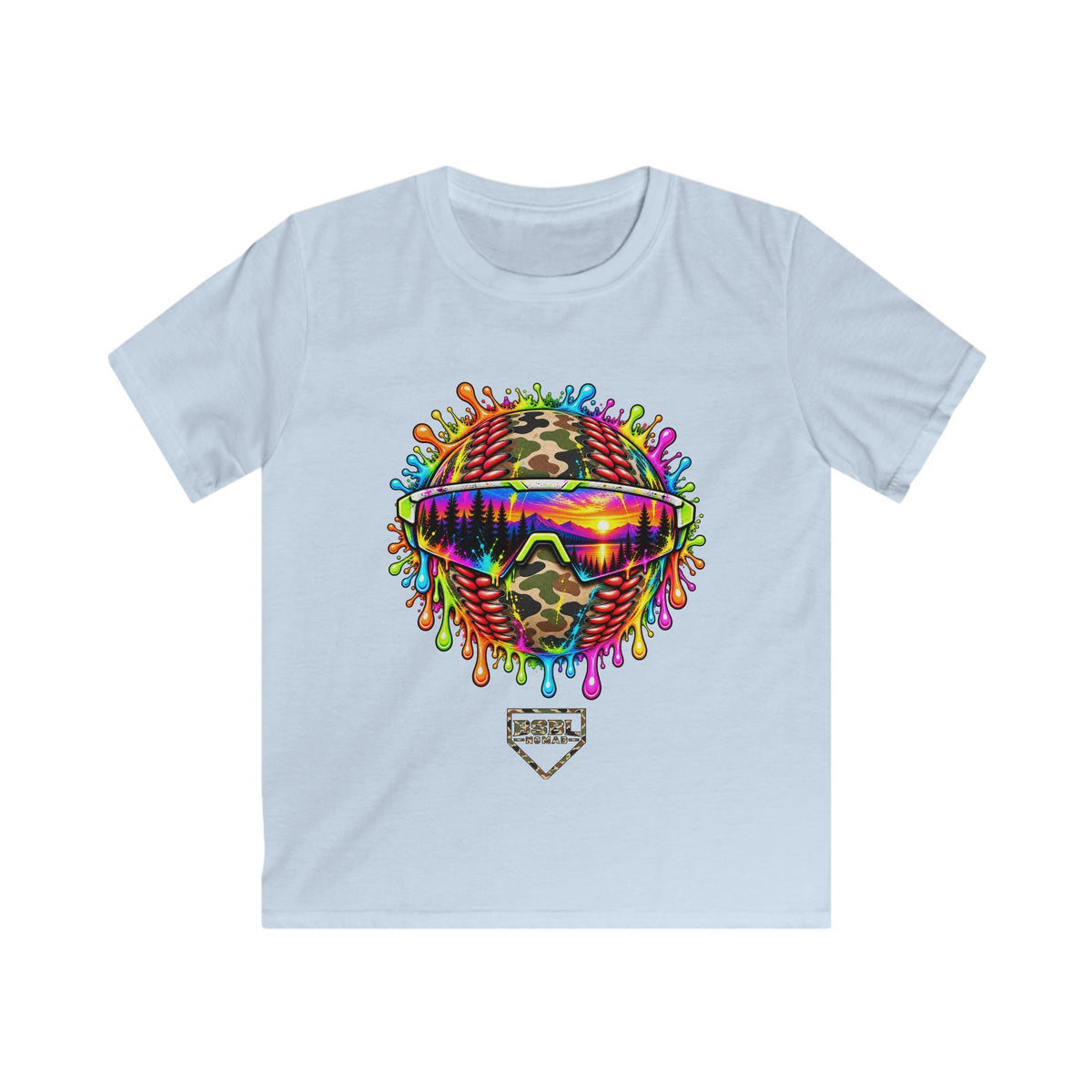 Youth Sunset Slugger Camo Tee