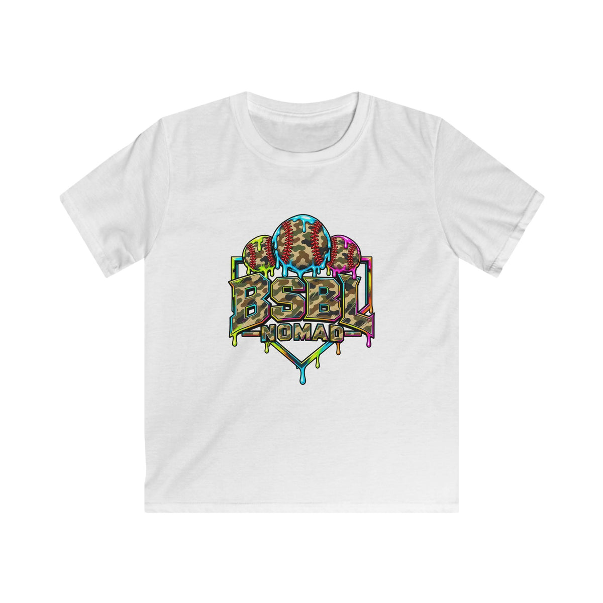 Youth Diamond Drip Camo Tee