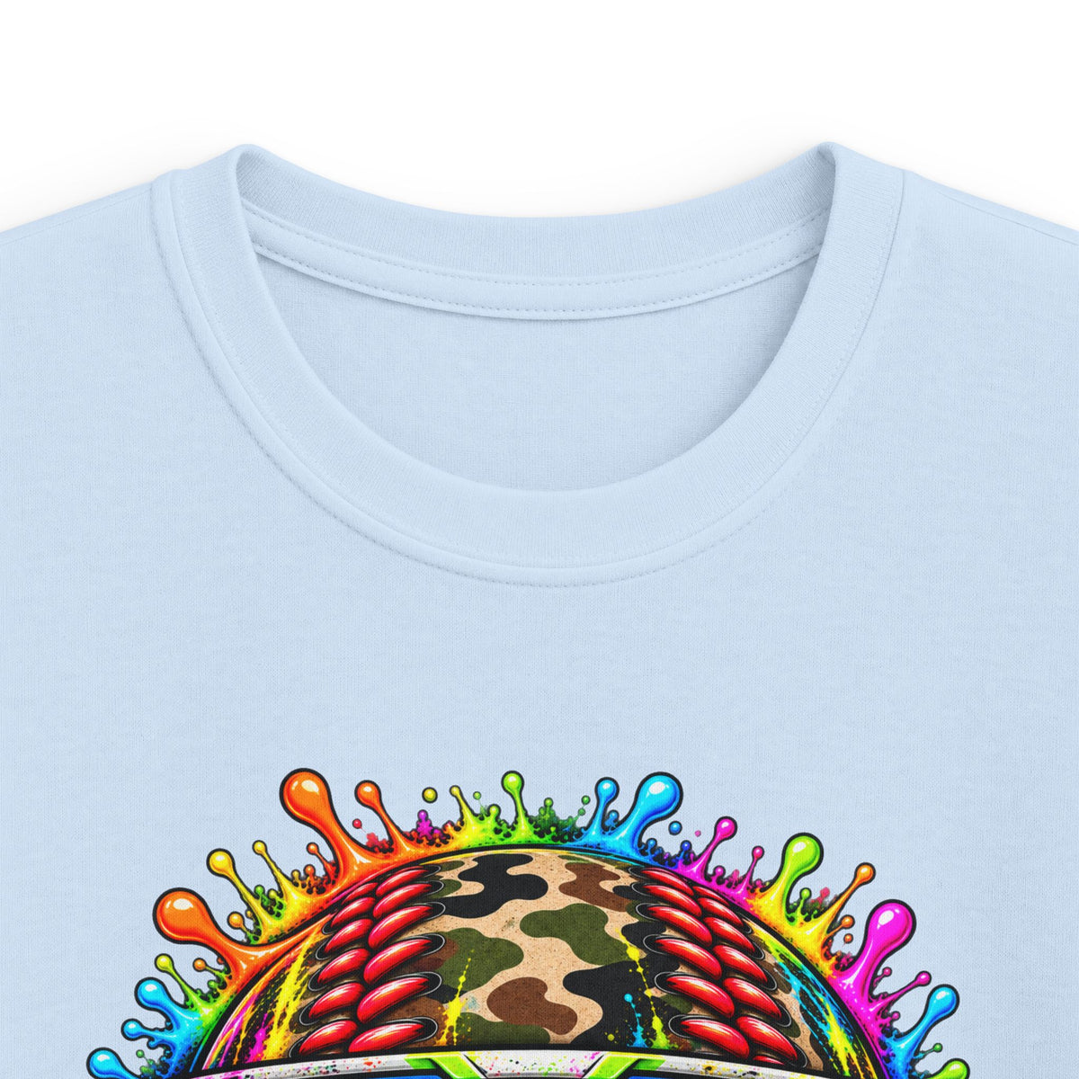 Kids Tee — Camo Sunset Baseball