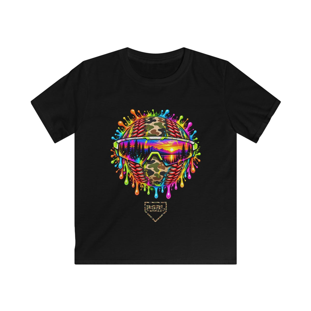 Youth Sunset Slugger Camo Tee